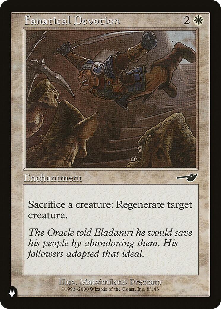 Image for Fanatical Devotion (8/143) (The List Reprints) - Magic: The Gathering