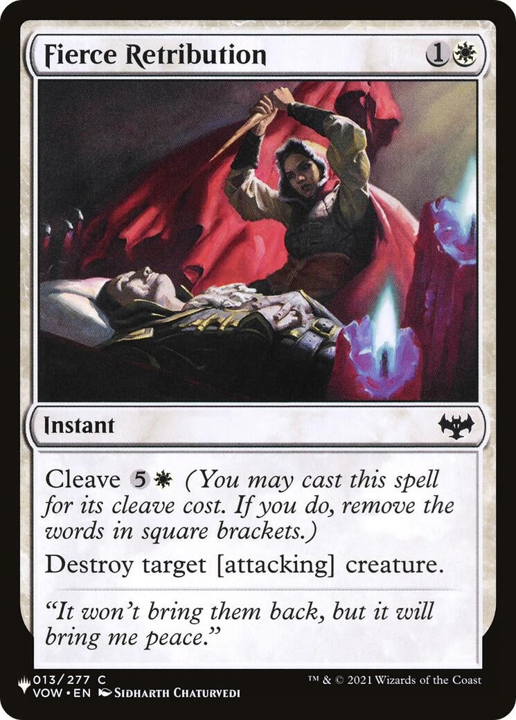 Image for Fierce Retribution (013/277) (The List Reprints) - Magic: The Gathering