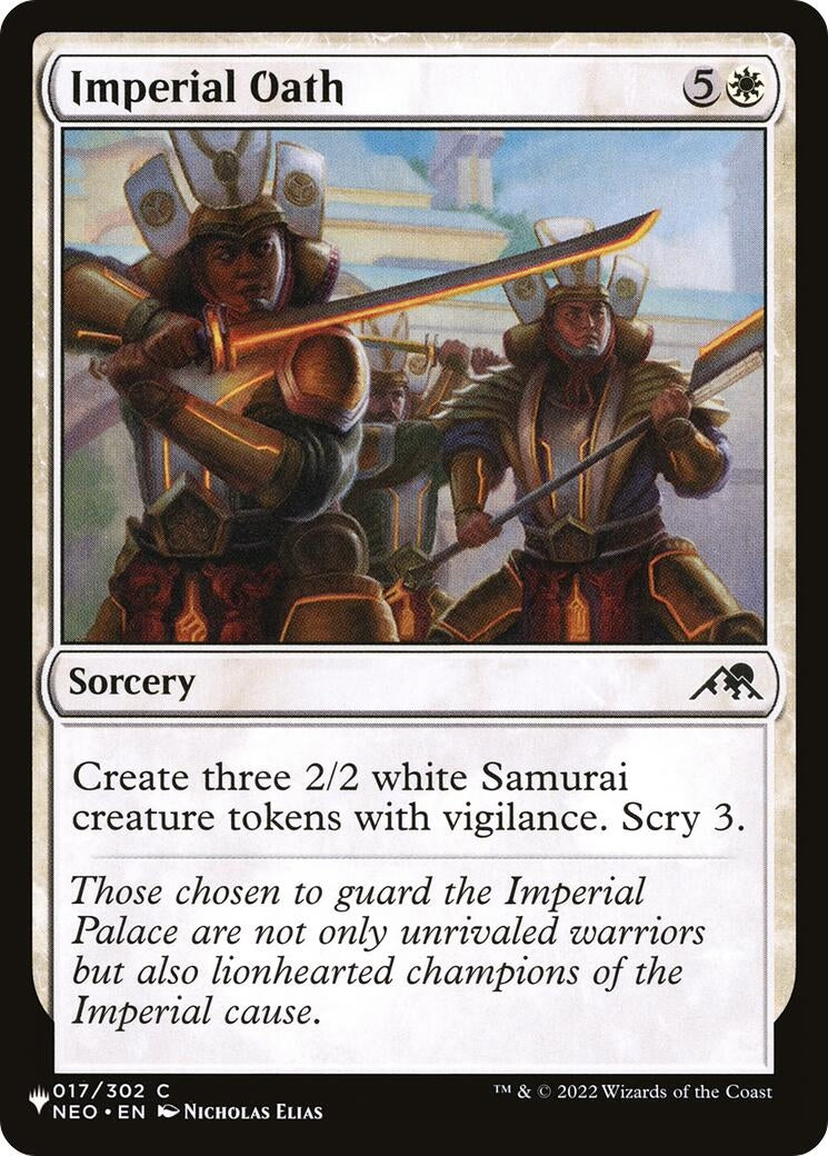 Image for Imperial Oath (017/302) (The List Reprints) - Magic: The Gathering