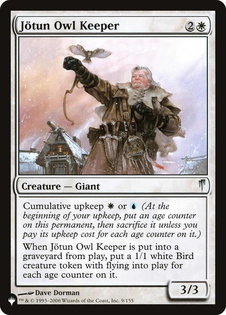 Image for Jotun Owl Keeper (9/155) (The List Reprints) - Magic: The Gathering