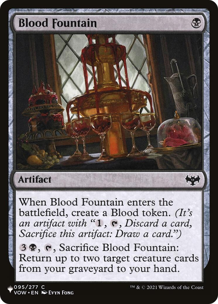 Image for Blood Fountain (095/277) (The List Reprints) - Magic: The Gathering