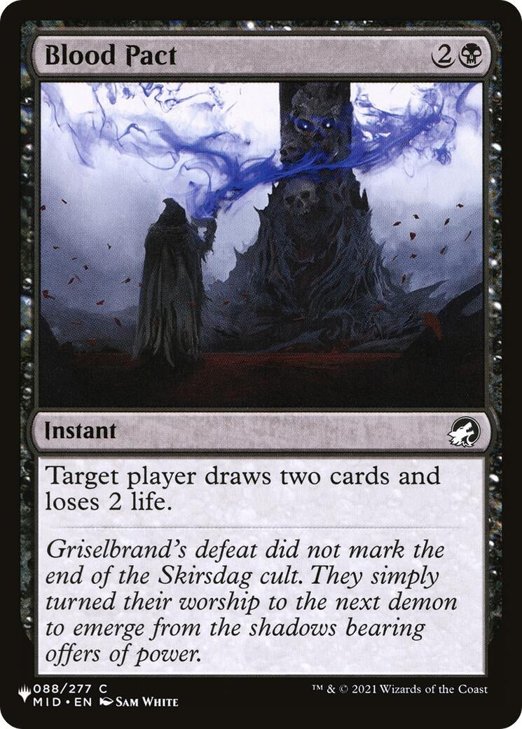 Image for Blood Pact (088/277) (The List Reprints) - Magic: The Gathering