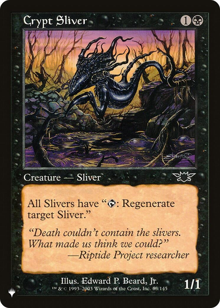 Image for Crypt Sliver (63/145) (The List Reprints) - Magic: The Gathering