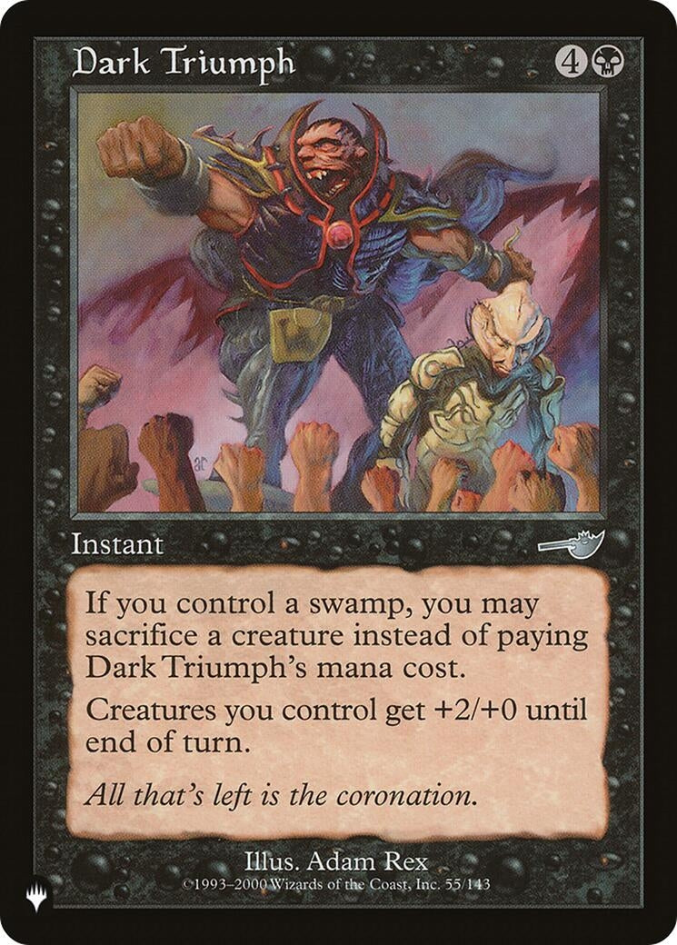 Image for Dark Triumph (55/143) (The List Reprints) - Magic: The Gathering
