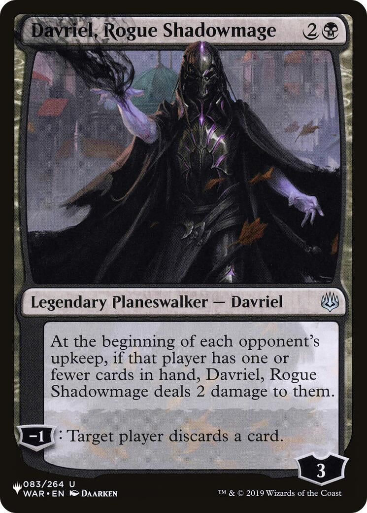 Image for Davriel, Rogue Shadowmage (083/264) (The List Reprints) - Magic: The Gathering