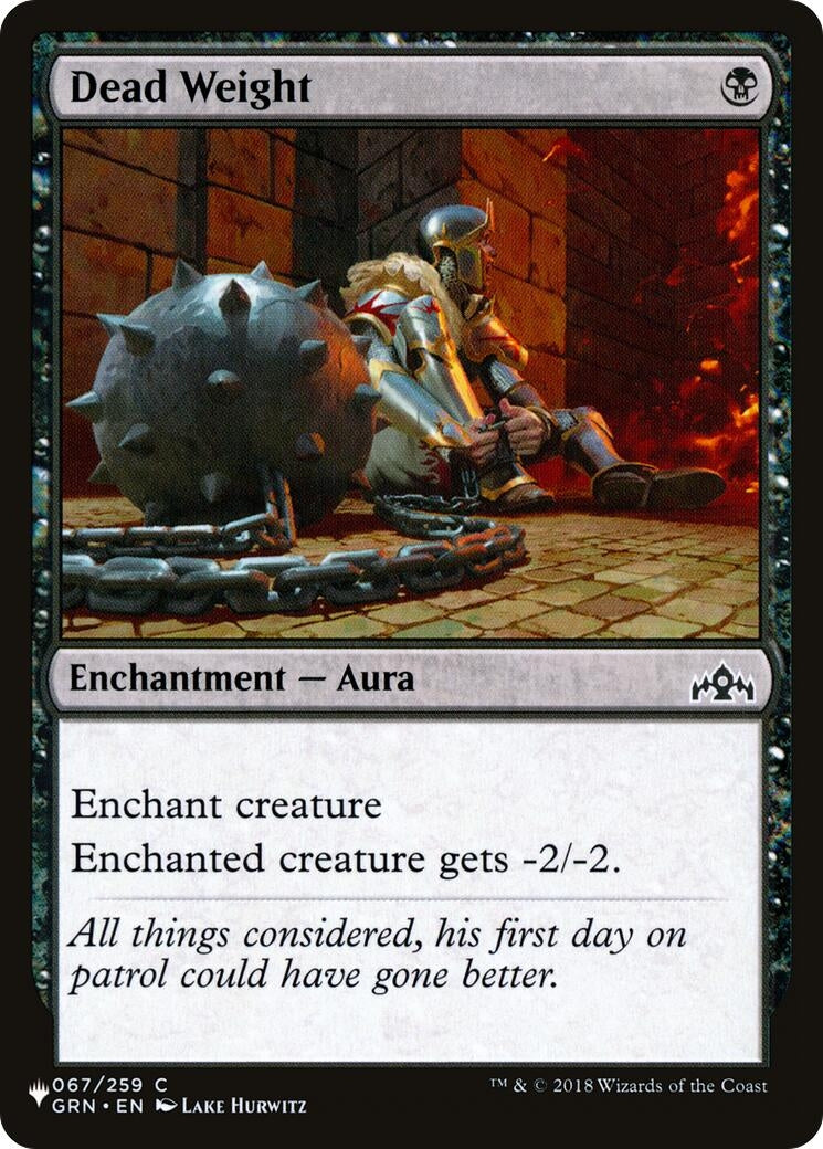 Image for Dead Weight (067/259) (The List Reprints) - Magic: The Gathering