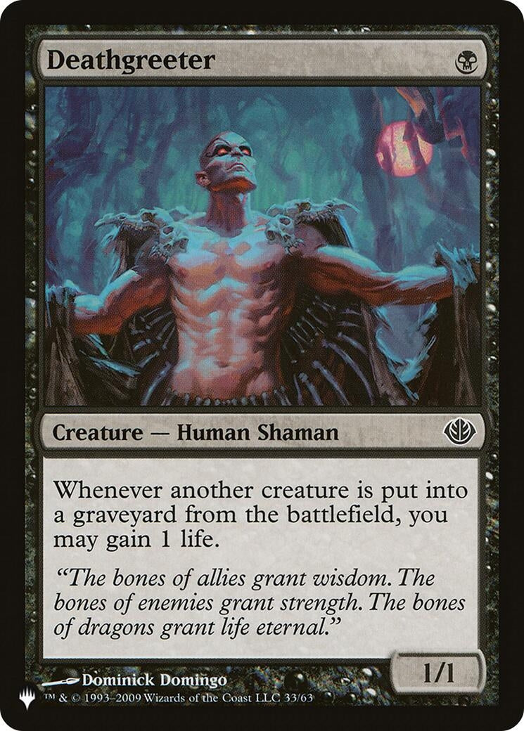 Image for Deathgreeter (33/63) (The List Reprints) - Magic: The Gathering