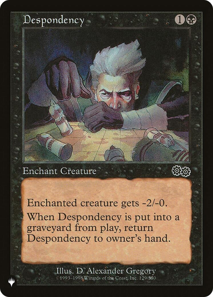Image for Despondency (129/350) (The List Reprints) - Magic: The Gathering