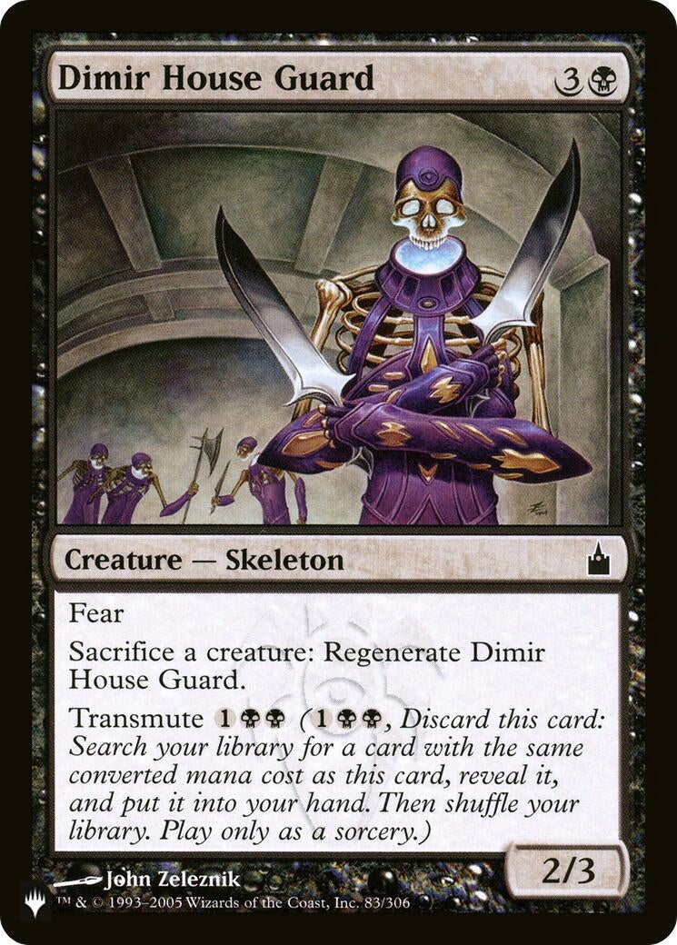 Image for Dimir House Guard (83/306) (The List Reprints) - Magic: The Gathering