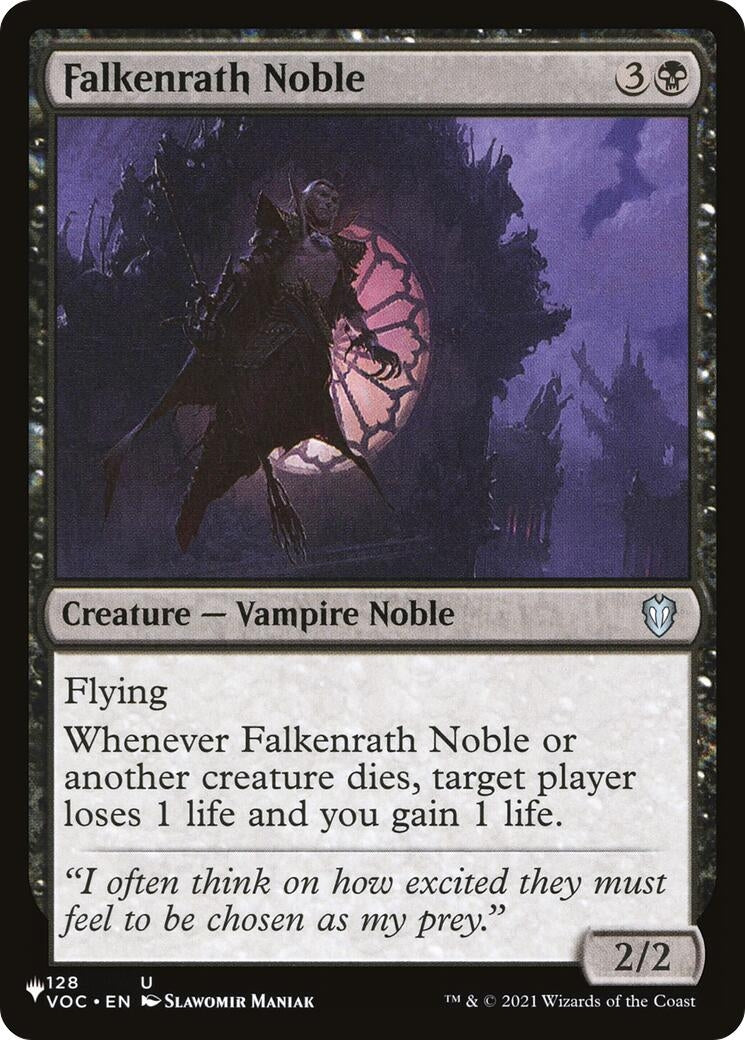 Image for Falkenrath Noble (128/038) (The List Reprints) - Magic: The Gathering
