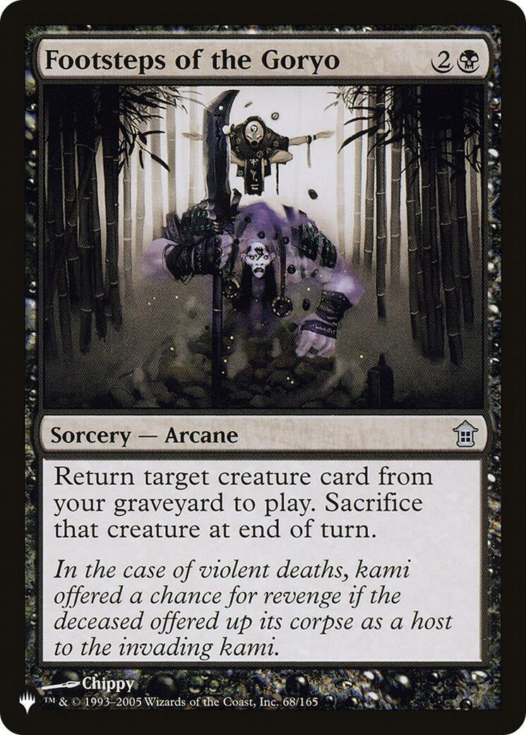 Image for Footsteps of the Goryo (68/165) (The List Reprints) - Magic: The Gathering