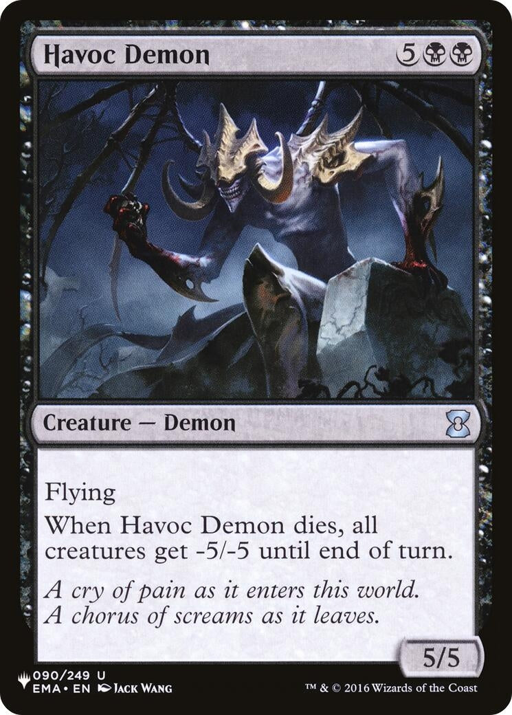 Image for Havoc Demon (090/249) (The List Reprints) - Magic: The Gathering