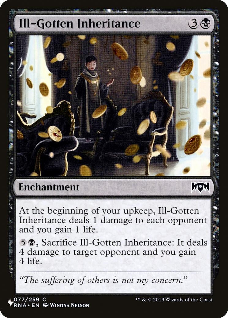 Image for Ill-Gotten Inheritance (077/259) (The List Reprints) - Magic: The Gathering