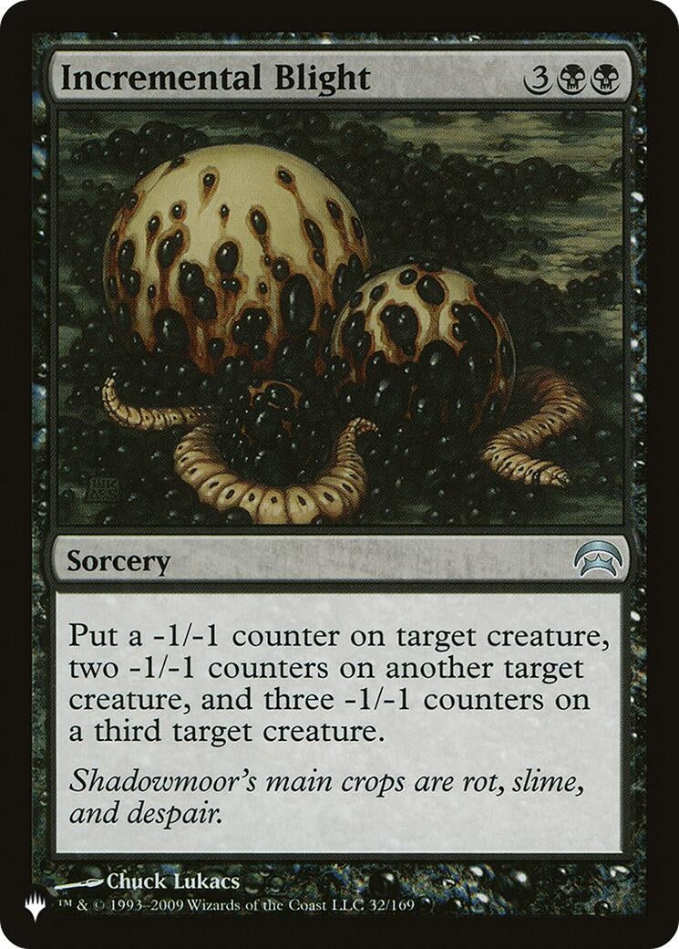 Image for Incremental Blight (32/169) (The List Reprints) - Magic: The Gathering