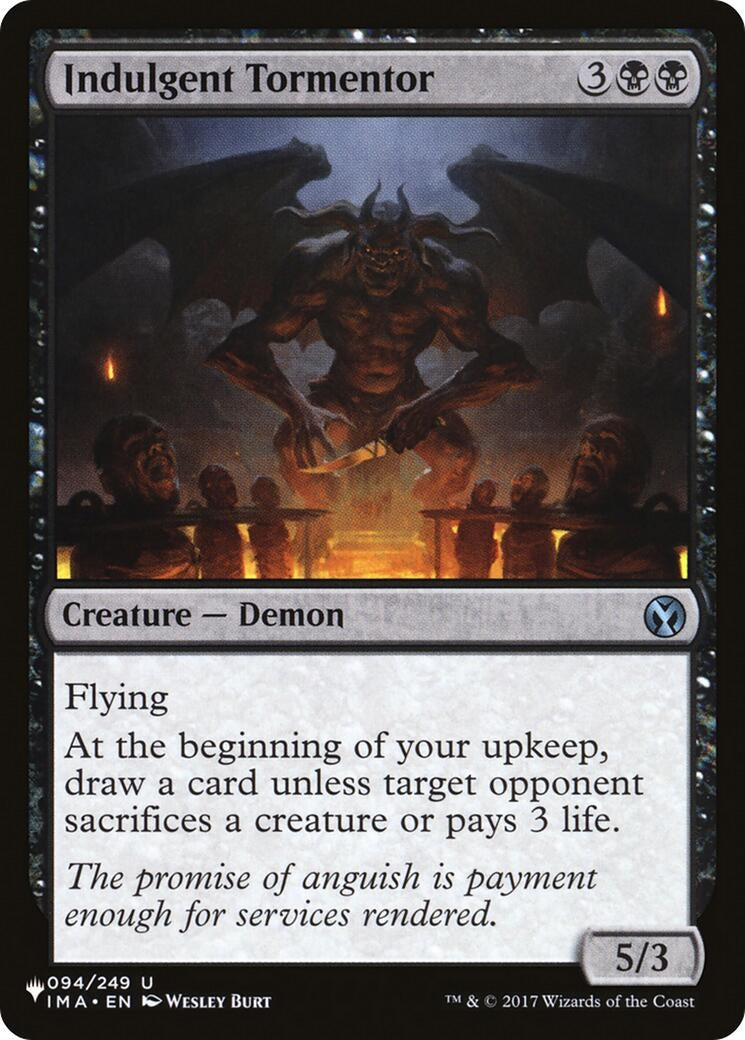 Image for Indulgent Tormentor (094/249) (The List Reprints) - Magic: The Gathering