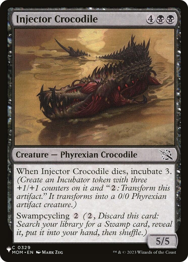 Image for Injector Crocodile (0329) (The List Reprints) - Magic: The Gathering