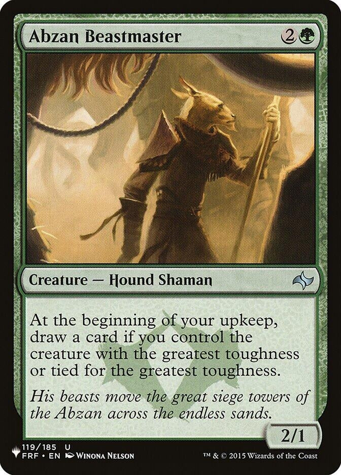 Image for Abzan Beastmaster (119/185) (The List Reprints) - Magic: The Gathering