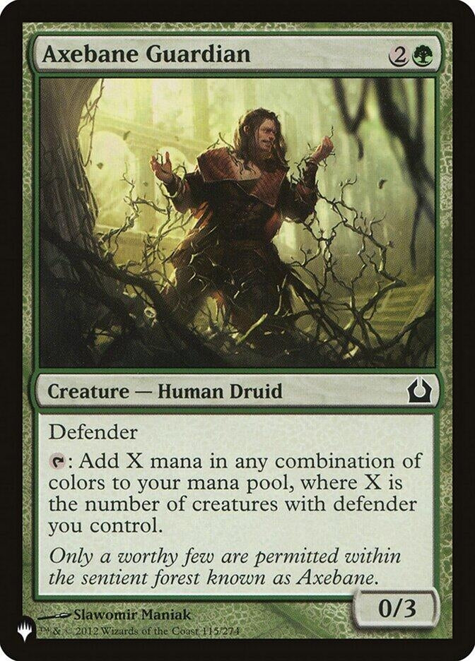 Image for Axebane Guardian (115/274) (The List Reprints) - Magic: The Gathering