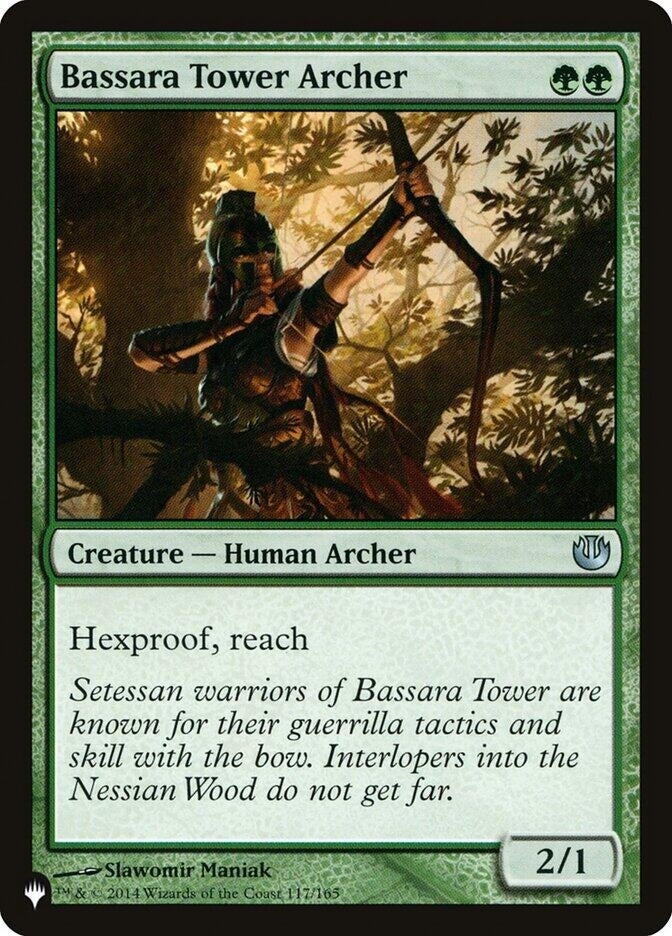 Image for Bassara Tower Archer (117/165) (The List Reprints) - Magic: The Gathering