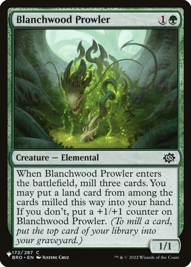 Image for Blanchwood Prowler (172/012) (The List Reprints) - Magic: The Gathering