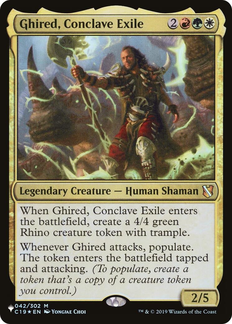 Image for Ghired, Conclave Exile (042/302) (The List Reprints) - Magic: The Gathering