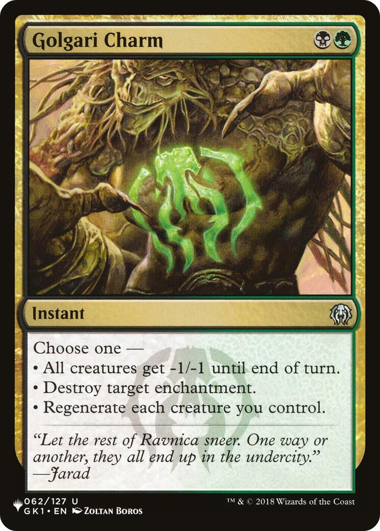 Image for Golgari Charm (062/127) (The List Reprints) - Magic: The Gathering