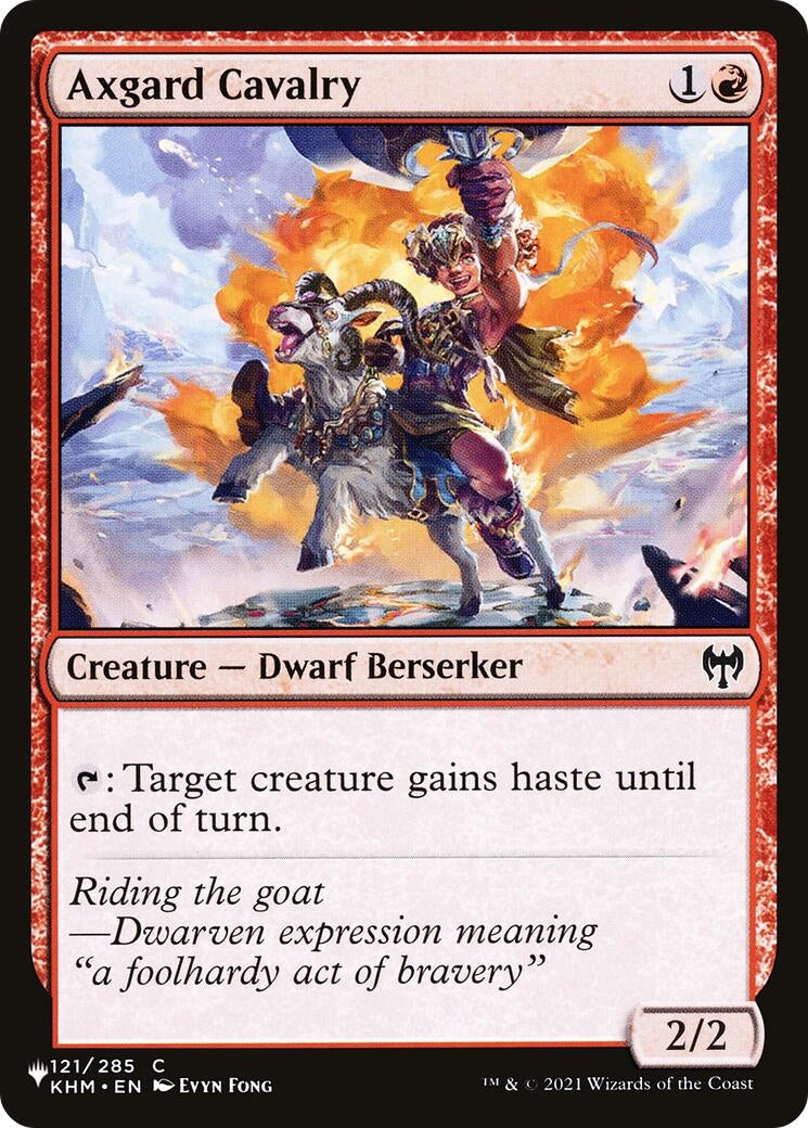 Image for Axgard Cavalry (121/285) (The List Reprints) - Magic: The Gathering