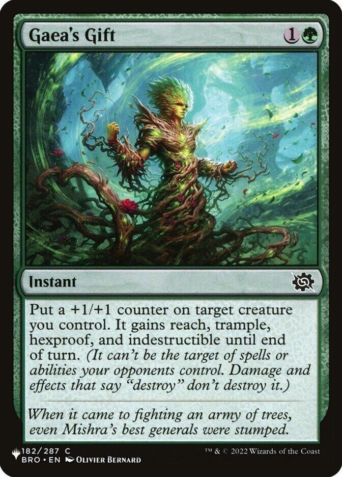 Image for Gaea's Gift (182/012) (The List Reprints) - Magic: The Gathering