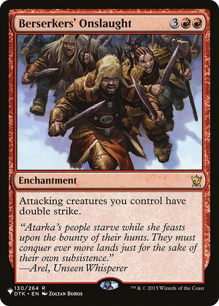 Image for Berserkers' Onslaught (130/264) (The List Reprints) - Magic: The Gathering