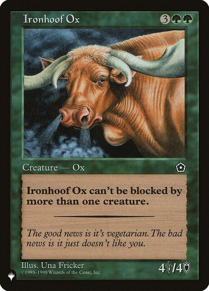 Image for Ironhoof Ox (The List Reprints) - Magic: The Gathering