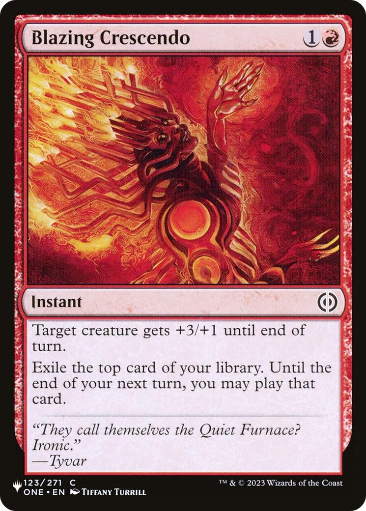 Image for Blazing Crescendo (123/271) (The List Reprints) - Magic: The Gathering