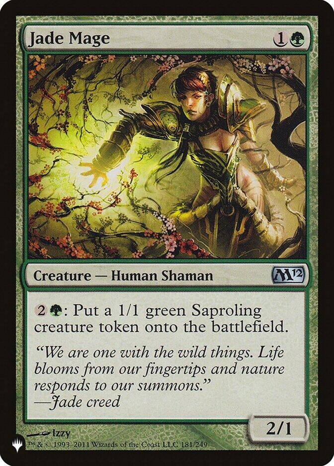Image for Jade Mage (181/249) (The List Reprints) - Magic: The Gathering
