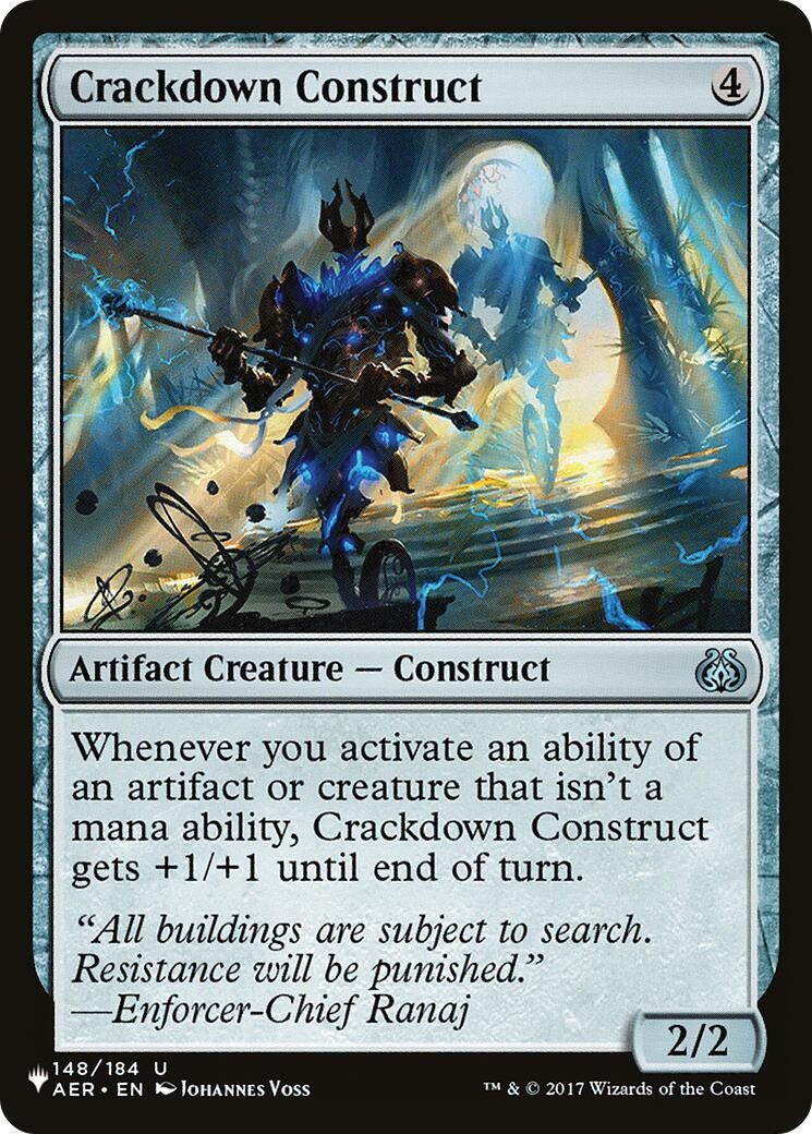 Image for Crackdown Construct (148/184) (The List Reprints) - Magic: The Gathering