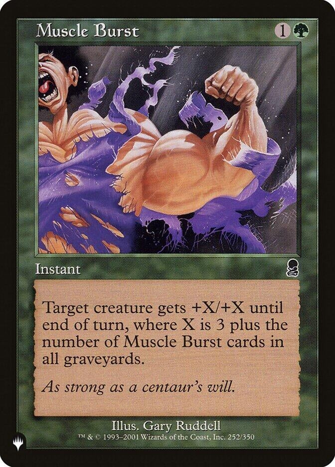Image for Muscle Burst (252/350) (The List Reprints) - Magic: The Gathering
