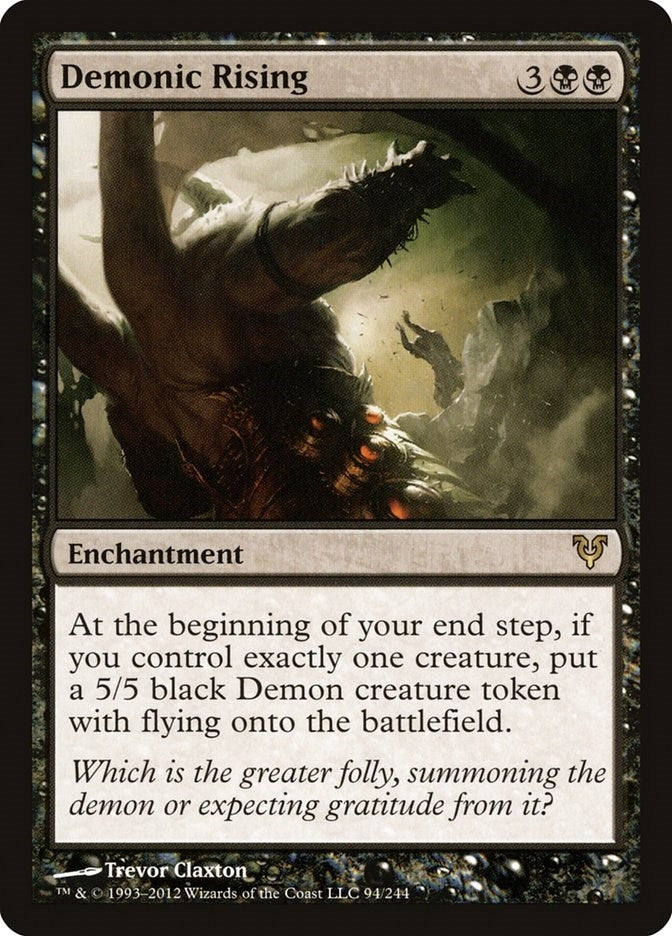 Image for Demonic Rising (94) (Avacyn Restored) - Magic: The Gathering