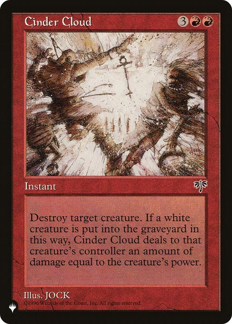 Image for Cinder Cloud (The List Reprints) - Magic: The Gathering