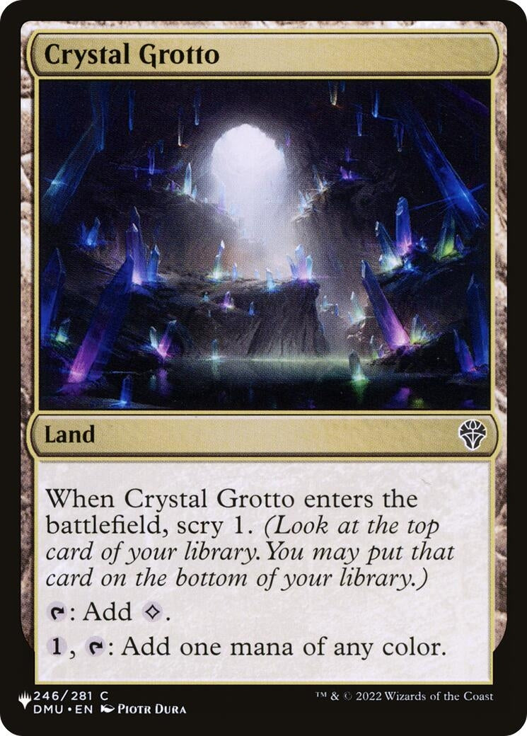 Image for Crystal Grotto (246/281) (The List Reprints) - Magic: The Gathering