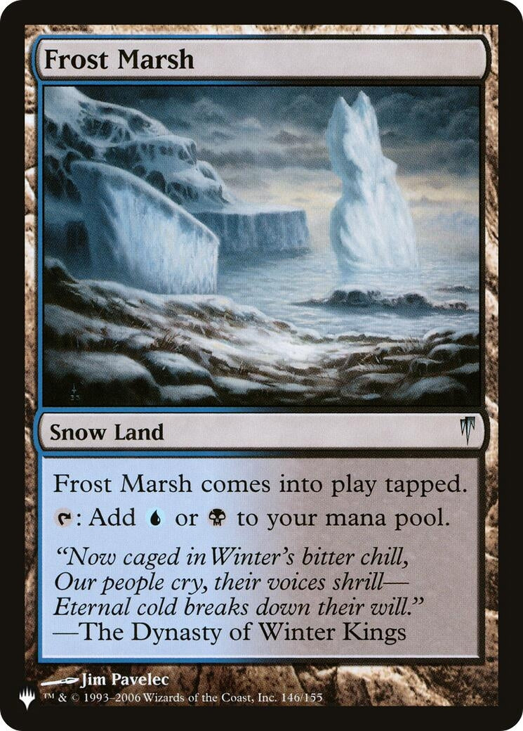 Image for Frost Marsh (146/155) (The List Reprints) - Magic: The Gathering