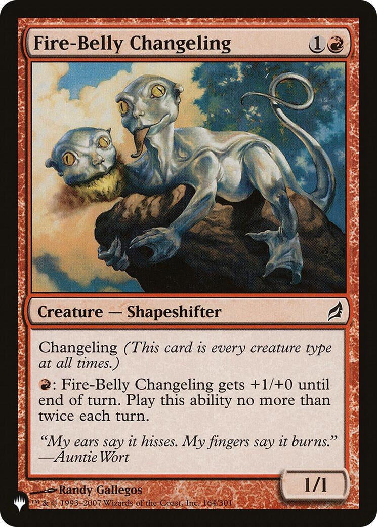 Image for Fire-Belly Changeling (164) (The List Reprints) - Magic: The Gathering