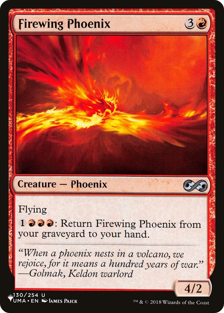 Image for Firewing Phoenix (130/254) (The List Reprints) - Magic: The Gathering