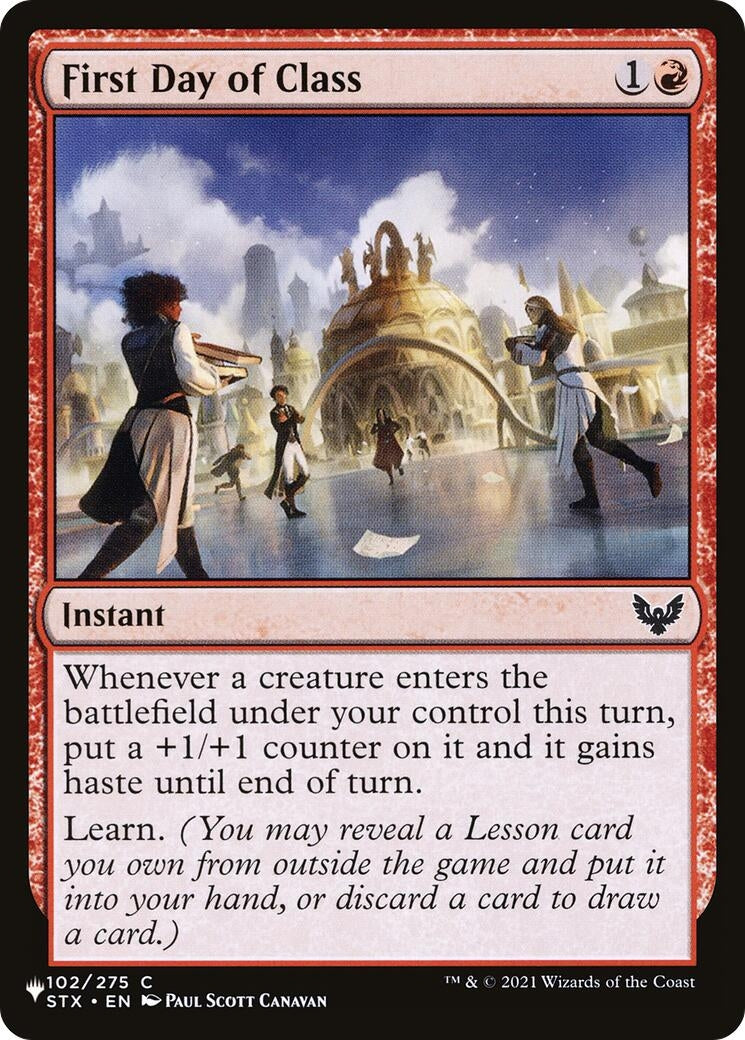 Image for First Day of Class (102/275) (The List Reprints) - Magic: The Gathering