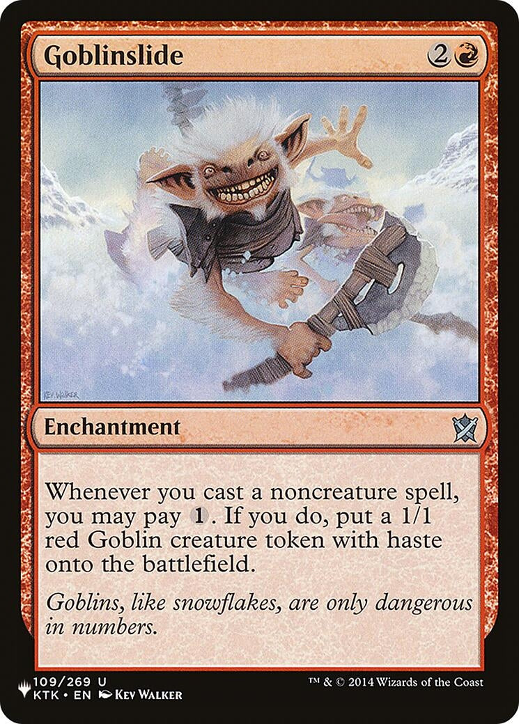 Image for Goblinslide (109/269) (The List Reprints) - Magic: The Gathering