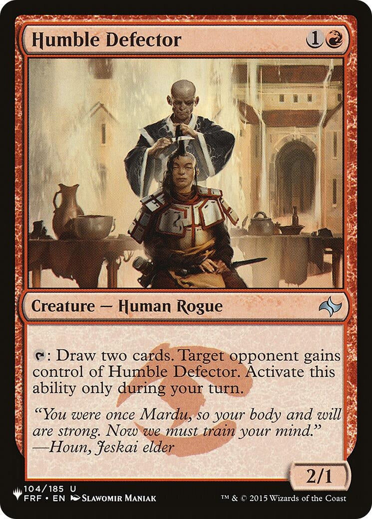 Image for Humble Defector (104/185) (The List Reprints) - Magic: The Gathering