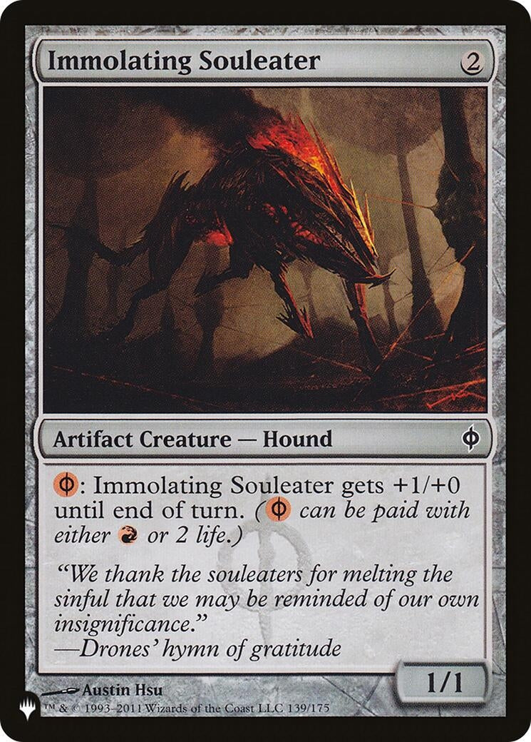 Image for Immolating Souleater (139/175) (The List Reprints) - Magic: The Gathering