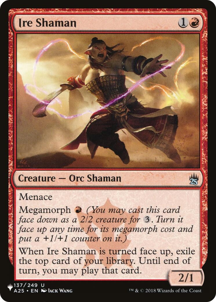 Image for Ire Shaman (137/249) (The List Reprints) - Magic: The Gathering