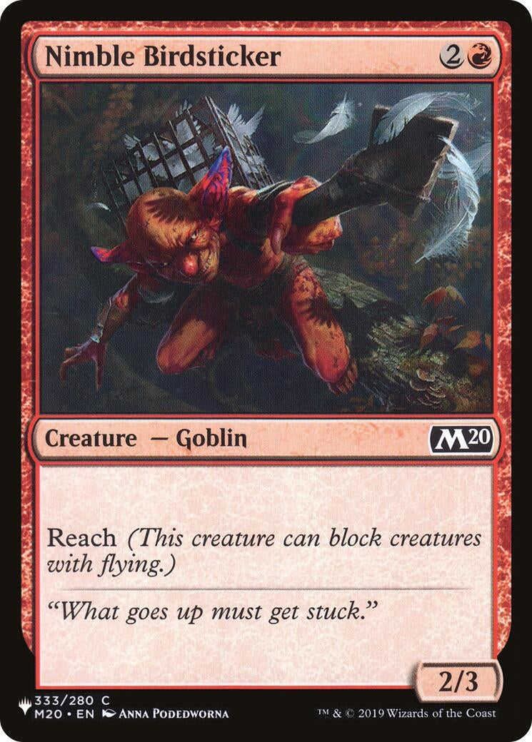 Image for Nimble Birdsticker (333/280) (The List Reprints) - Magic: The Gathering