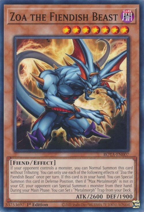 Image for Zoa the Fiendish Beast (ROTA-EN007) (ROTA) - YuGiOh