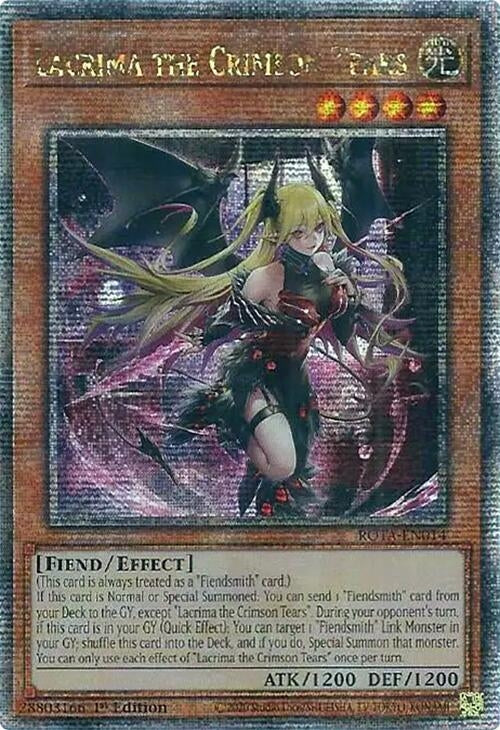 Image for Lacrima the Crimson Tears (Quarter Century Secret Rare) (ROTA-EN014) (ROTA) - YuGiOh