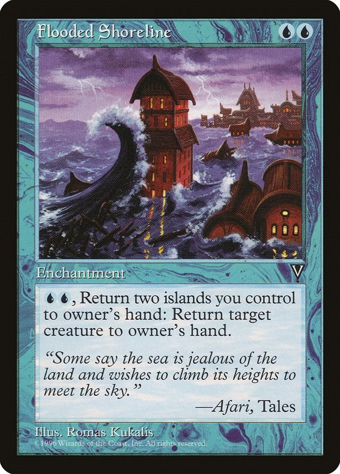 Image for Flooded Shoreline (Visions) - Magic: The Gathering