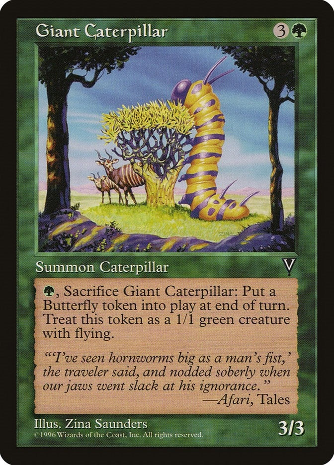 Image for Giant Caterpillar (Visions) - Magic: The Gathering